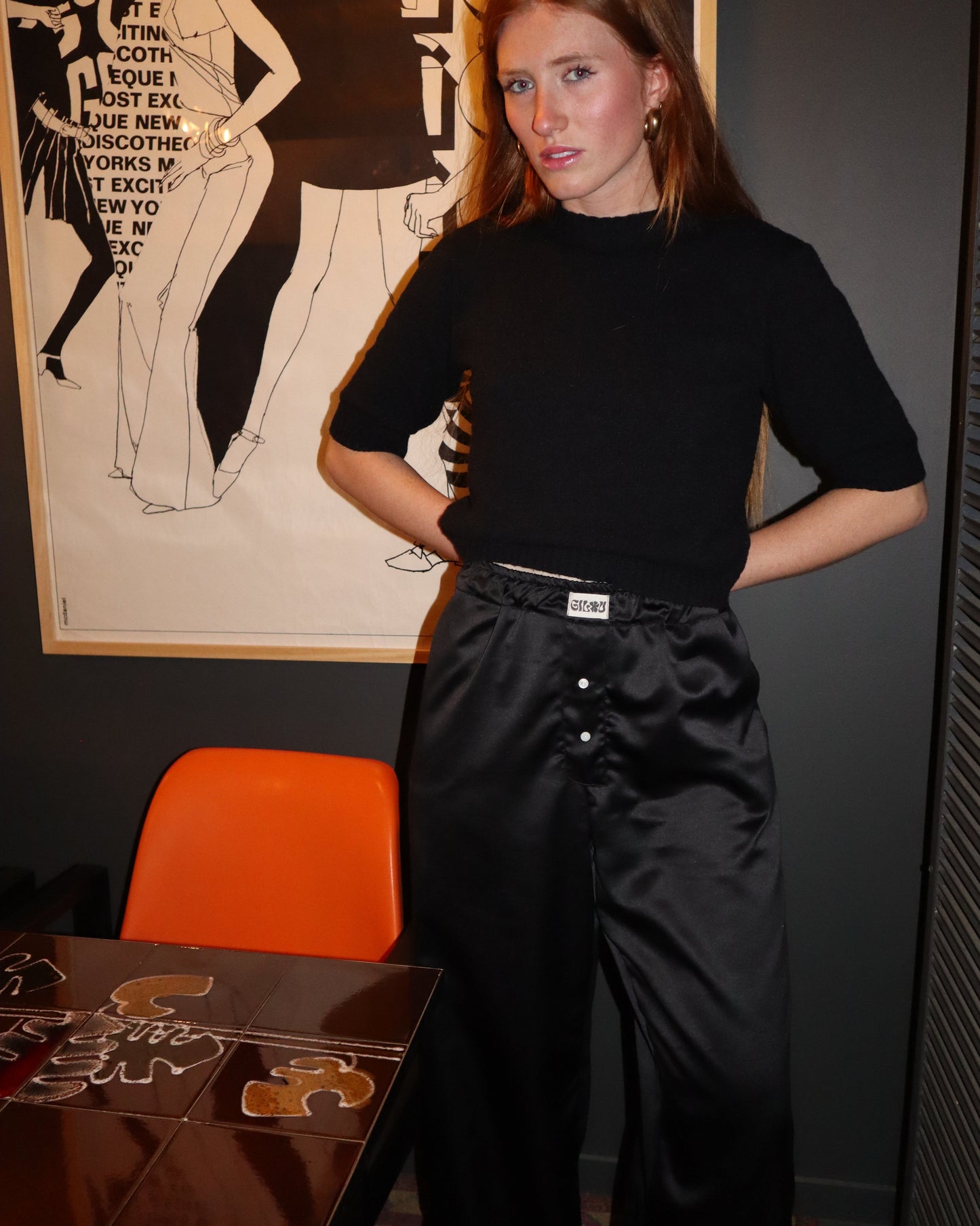 Le pantalon en satin